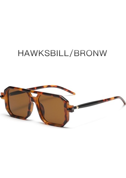 Kadın Erkek Için Retro 70'lerin Aviator Güneş Gözlüğü, Düz Vintage Klasik Kare Uv Koruma Tonları (Yurt Dışından)