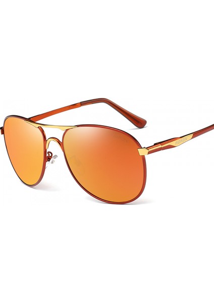 Erkek Kadın Polarize Aviator Güneş Gözlüğü - Uv 400 Koruma, Kılıf 61MM (Yurt Dışından)