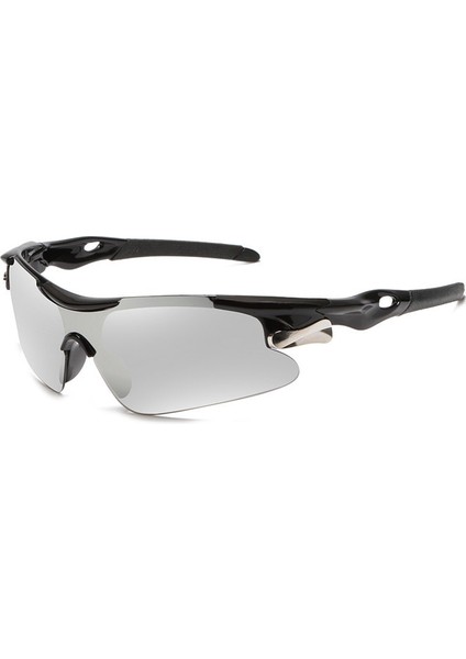 Polarize Spor Güneş Gözlüğü ， Erkekler Kadınlar Için Bisiklete Binme Koşu Sürüş Balık Tutma Gözlükleri-Gri (Yurt Dışından)