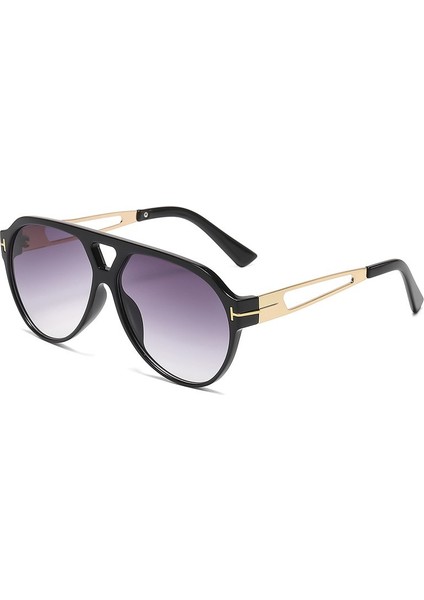 Aviator Erkekler Kadınlar Için Büyük Moda Güneş Gözlüğü Gözlüğü Alaşım Çerçeve Gözlük (Yurt Dışından)