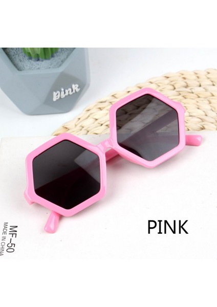 Çocuk Güneş Gözlüğü Kişilik Yeni Erkek ve Kız Altı Taraflı Elmas Güneş Gözlüğü Anti-Ultraviyole Bebek Moda Gözlükleri Modaya Uygun (Yurt Dışından)