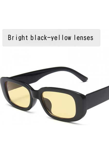 Avrupa ve Amerikan Trendi Küçük Çerçeve Güneş Gözlüğü Kadın Kare Güneş Gözlüğü Zeytin Yeşili Renkli Ins Sokak Atış Gözlükleri (Yurt Dışından)