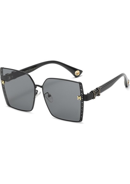 Kadın Erkek Retro Aviator Kare Gözlüğü Klasik Çerçeve Gözlük Için Güneş Gözlüğü (Yurt Dışından)