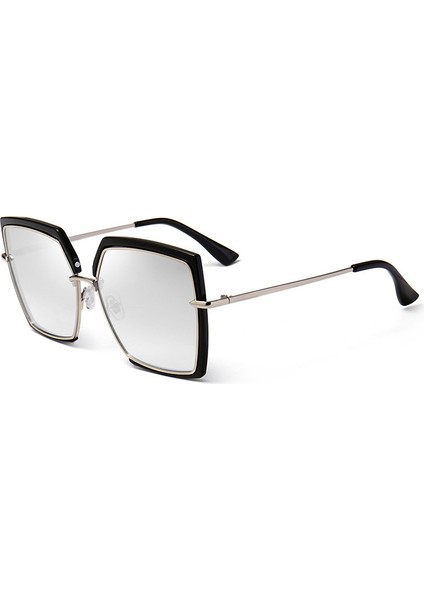 Wekity Büyük Boy Güneş Gözlüğü Kadınlar Için Kare UV400 Koruma Dış Mekan Gözlükleri (Yurt Dışından)