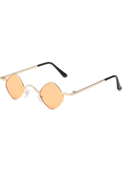 Hipster Eşkenar Dörtgen Kadın Erkek Güneş Gözlüğü Narin Metal Çerçeve (Yurt Dışından)