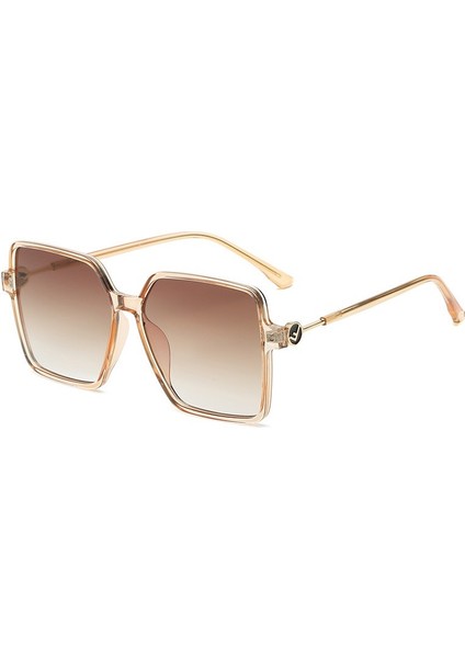 Kadınlar Için Büyük Boy Kare Güneş Gözlüğü Erkekler Için Büyük Büyük Geniş Moda Tonları 100% Uv Koruma Unisex (Yurt Dışından)