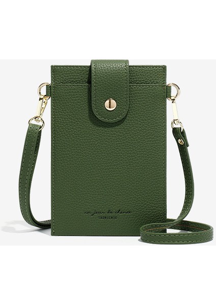 Bayan Crossbody Cep Telefonu Çantası Küçük Omuz Çanta Kart Cüzdan Satchel Kese, Yeşil (Yurt Dışından)