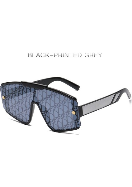 Klasik Siyam Tek Parça Büyük Boy Güneş Gözlüğü Kadın Erkek Için Güzel Çerçevesiz Şık Retro Tasarım (Yurt Dışından)