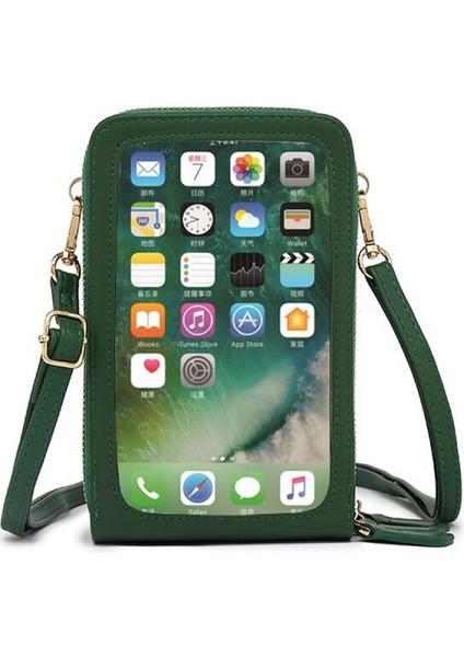 Kadınlar Için Küçük Crossbody Telefon Çantası, Bayanlar Cep Telefonu Crossbody Çanta Cüzdan Çanta Hafif Pu Deri Çok Bölmeli Telefon Omuz Çantası Kart Yuvaları ile Ayarlanabilir Askı (Yurt Dışından)