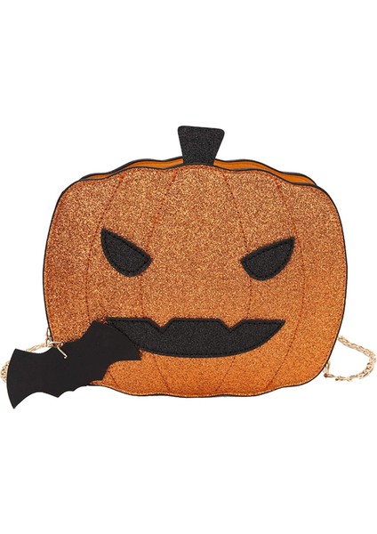 Kadın Kabak Omuz Çantası Yenilik Şeytan Crossbody Çanta Moda Cadılar Bayramı Trick Or Treat Çantalar ve Çantalar Kızlar Için, Altın (Yurt Dışından)