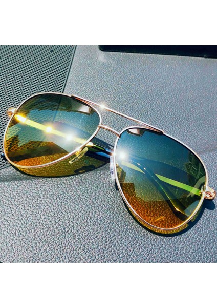 Klasik Kare Polarize Güneş Gözlüğü Kadın Erkek Retro Trendy Tonları UV400 (Yurt Dışından)