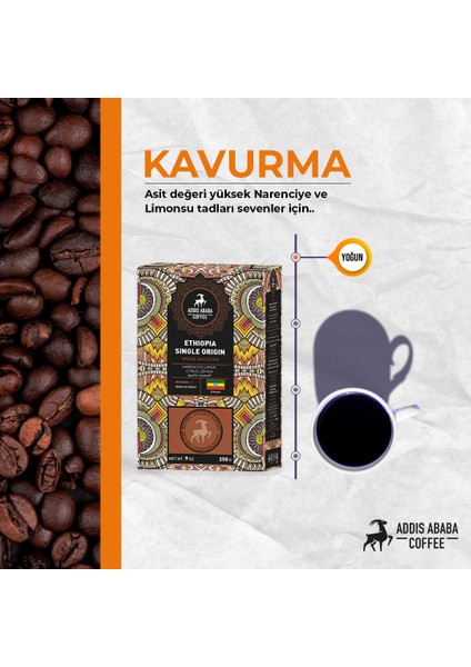 Professional Premium Gold Collection Etiyopya Single Origin Coffee 2'li Avantajlı Paket 500 gr fiyatları