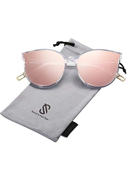 Kadın Erkek Büyük Boy Vintage Shades SJ2057 Için Moda Yuvarlak Güneş Gözlüğü (Yurt Dışından)