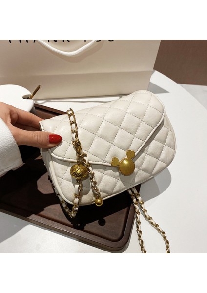 Crossbody Çanta Bayan Omuz Çantası Küçük Kadınlar Için Pu Deri Su Geçirmez Çanta Ayarlanabilir Askı ile Rahat Moda Haberci Çanta, Beyaz (Yurt Dışından)