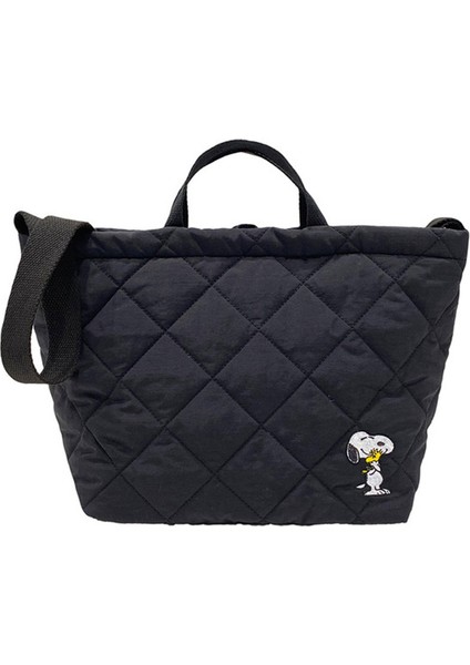 Kadın Çanta Tasarımcısı Bayan Çanta Elmas Kafes Çanta Kadınlar Için Yüksek Kapasiteli Crossbody Çanta Omuz Çantaları-Siyah (Yurt Dışından)