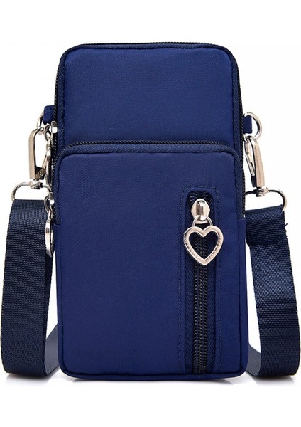 Kadın Küçük Crossbody Çanta Cep Telefonu Çanta Kartlıklı Cüzdan Kol Çantası, Bozuk Para Cüzdanı (Derin Orkide) (Yurt Dışından)