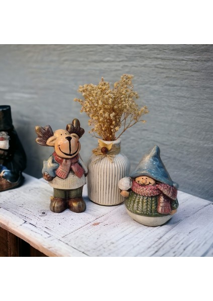 Noel ( Yılbaşı ) Biblo 3 ' Lü Set Model 2 ( Kardan Adam Hediyeli) fiyatları