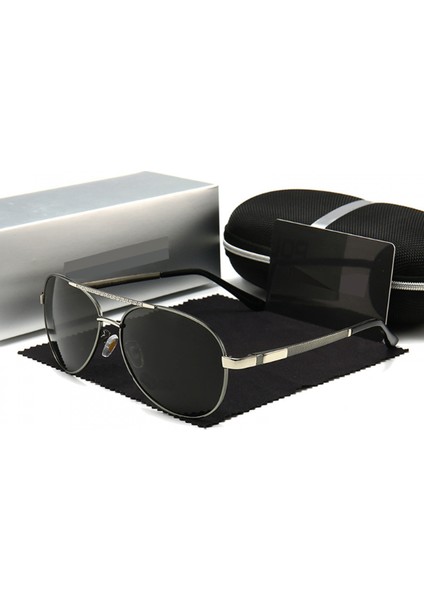 Erkek Kadın Aviator Güneş Gözlüğü Polarize - Uv 400 Koruma (Yurt Dışından)