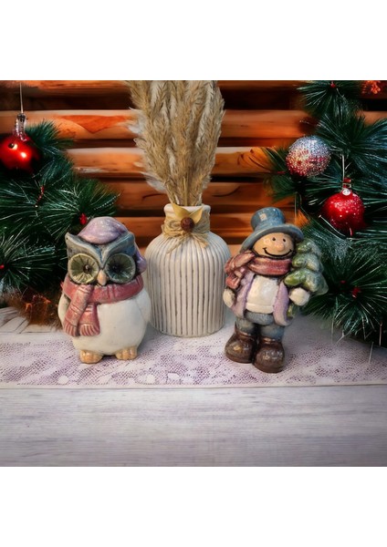 Noel ( Yılbaşı ) Biblo 3 ' Lü Set Model 3