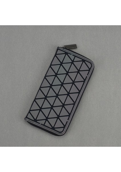 Geometrik Pu Deri Çanta Holografik Debriyaj Çanta Satchel ÇANTA-1002 (Yurt Dışından)
