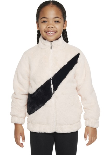 Bıg Swoosh Faux Fur Ceket 36J828-782