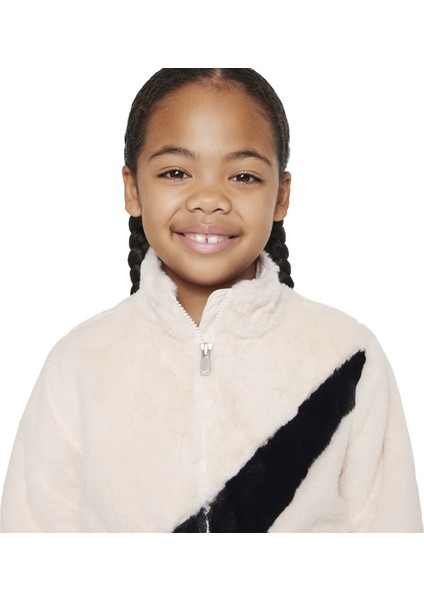 Bıg Swoosh Faux Fur Ceket 36J828-782