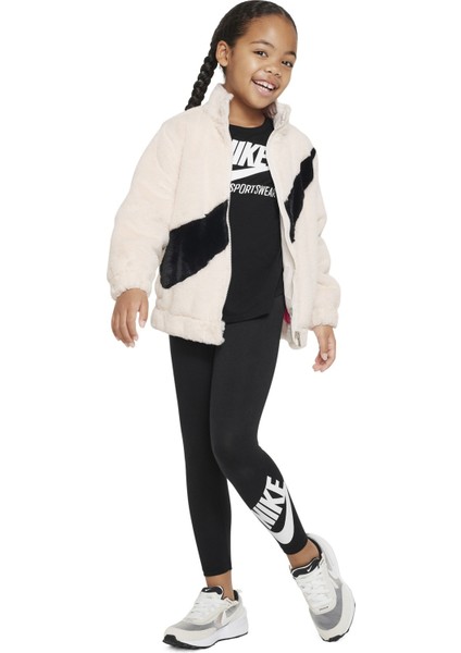 Bıg Swoosh Faux Fur Ceket 36J828-782