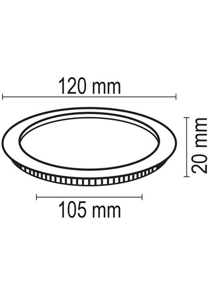 6W Slim Panel - 4 Adet