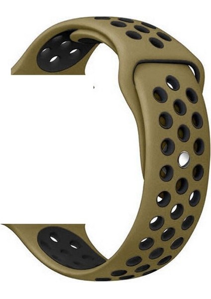 Xiaomi Watch S3 Kordon Delikli Çift Renk Silikon Koyu Yeşil