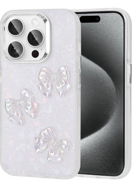 Apple iPhone 15 Pro Max Kılıf Figürler Kabartma Eralli Parlak Silikon Lacivert