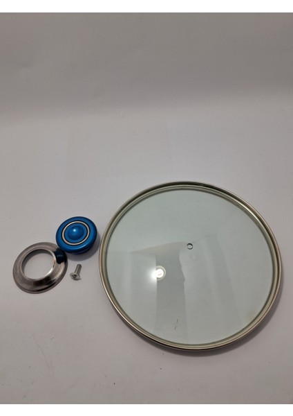 Unıversal Cam Kapak 20 cm ve Tutamağı