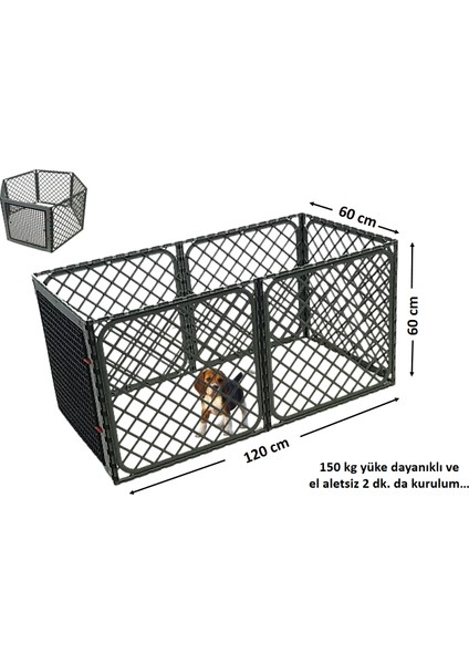 Katlanabilir Köpek Eğitim Çiti YP60_SC_6