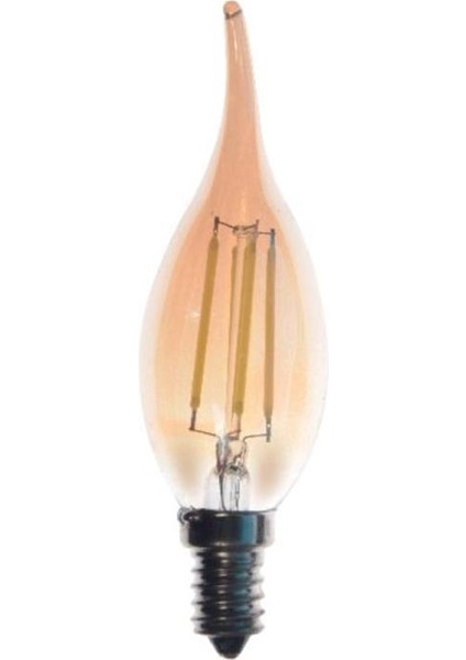 4 Watt E14 Kıvrık Rustik Ampul - 5 Adet