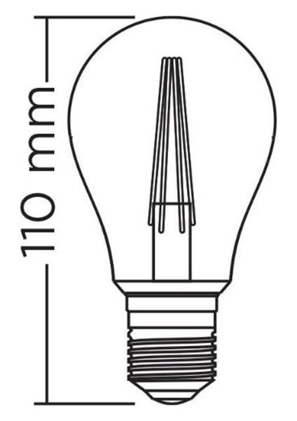 4 Watt A60 Şeffaf Rustik Ampul - 4 Adet