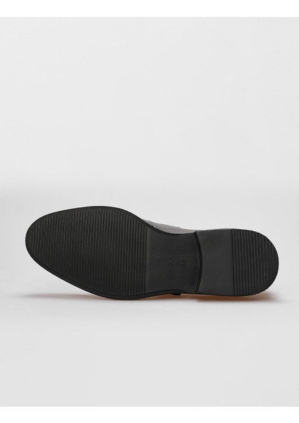 Hakiki Deri Siyah Çift Tokalı Erkek Klasik Ayakkabı indirimleri