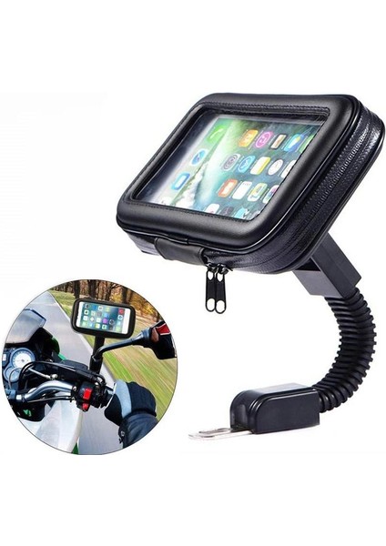 Telefon Tutucu Motosiklet Deri Fermuarlı 18X10 cm modelleri