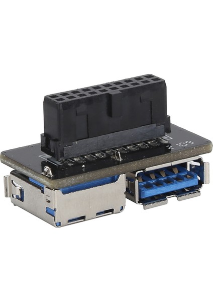 5047 Kasa Içi USB 3.0 19 20 Pin Dişi To 2x Anakart Çoklayıcı Adaptör fırsatları