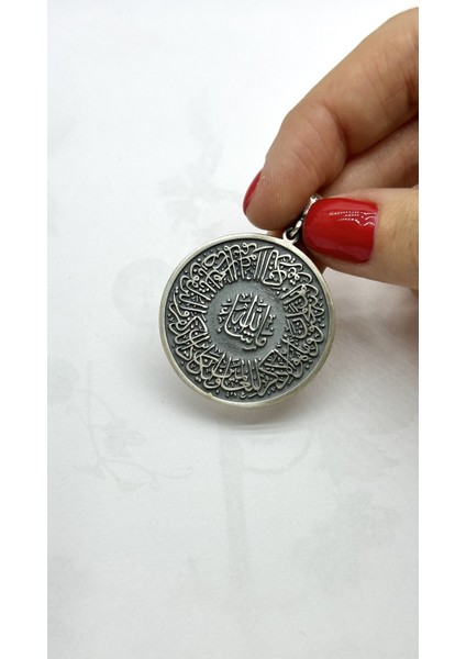 Erkek Nazar Ayeti Nazar Duası Gümüş Kolye Ucu fiyatları