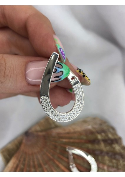 Kadın Gümüş Küpe 925 Ayar Küpe