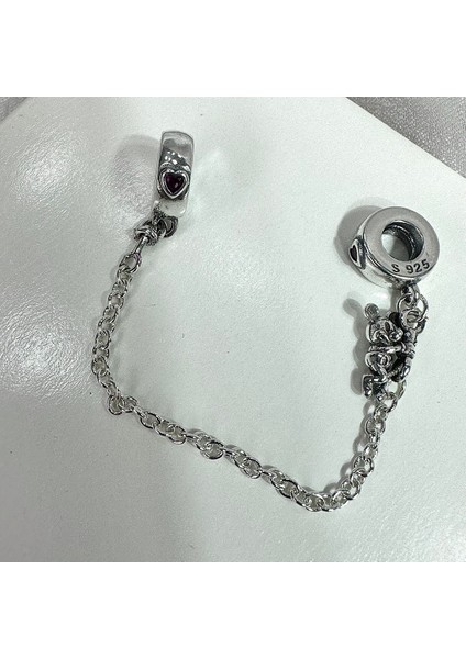Disney Güvenlik Zinciri Charm Gümüş Charm