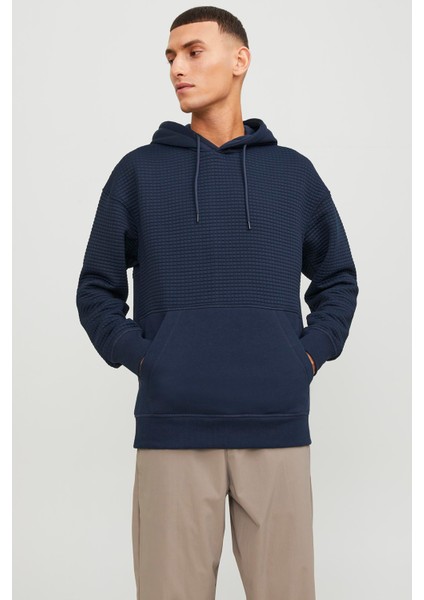 Core Jcoblack Relaxed Fit Kapüşonlu Sweat Erkek Sweat 12245407