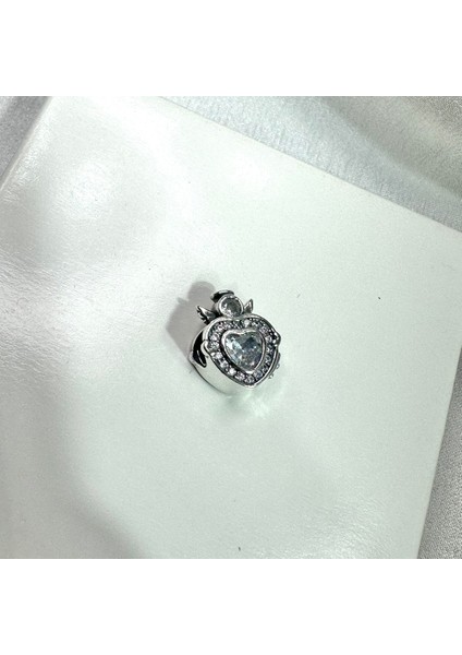 Kalp Pandor Gümüş Charm