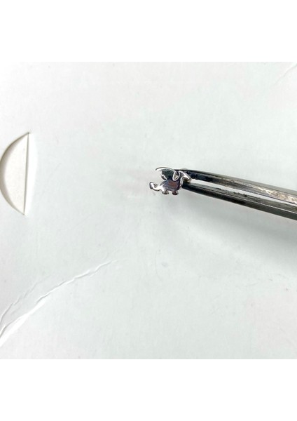 Gümüş Taşsız Tragus Küpesi Gümüş Kıkırdak Küpesi