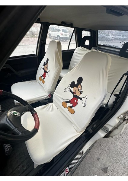 Mickey Mouse Oto Servis Kılıfı Beyaz fiyatları