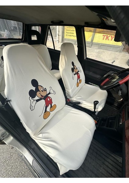 Mickey Mouse Oto Servis Kılıfı Beyaz modelleri