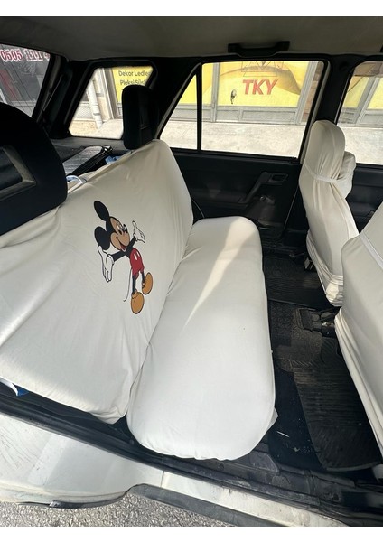 Mickey Mouse Oto Servis Kılıfı Beyaz fırsatları