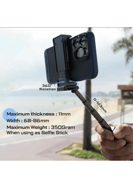 Bluetooth Akıllı Telefon Selfie Tutacağı fırsatları