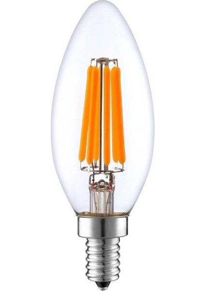 LED Filament Rustik Ampul 8W Gün Işığı - 4 Adet