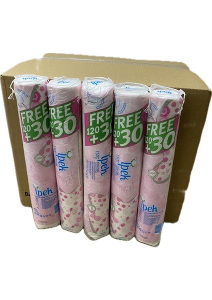 Ipek Makyaj Temizleme Pamuğu 150 adet X 30 paket (1 koli)