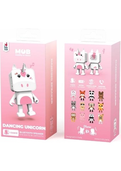 Dans Eden Hayvanlar Bluetooth Hoparlör - Unicorn